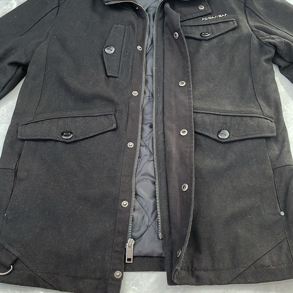 Men’s Rocawear Wool Blend Winter Jacket Zipper Coat Large - Picture 7 of 16